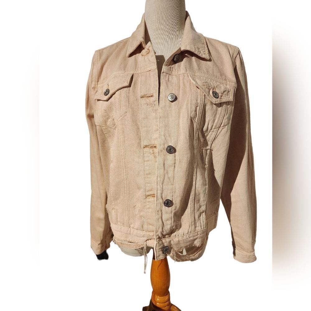ABERCROMBIE & FITCH Cotton Jean Jacket SZ L   (441)